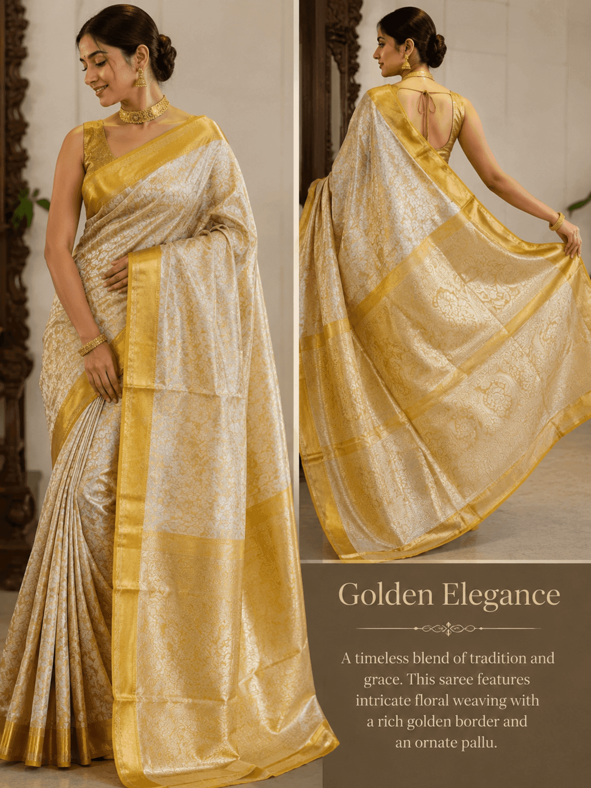 Nita Ambani-Inspired Golden Elegance