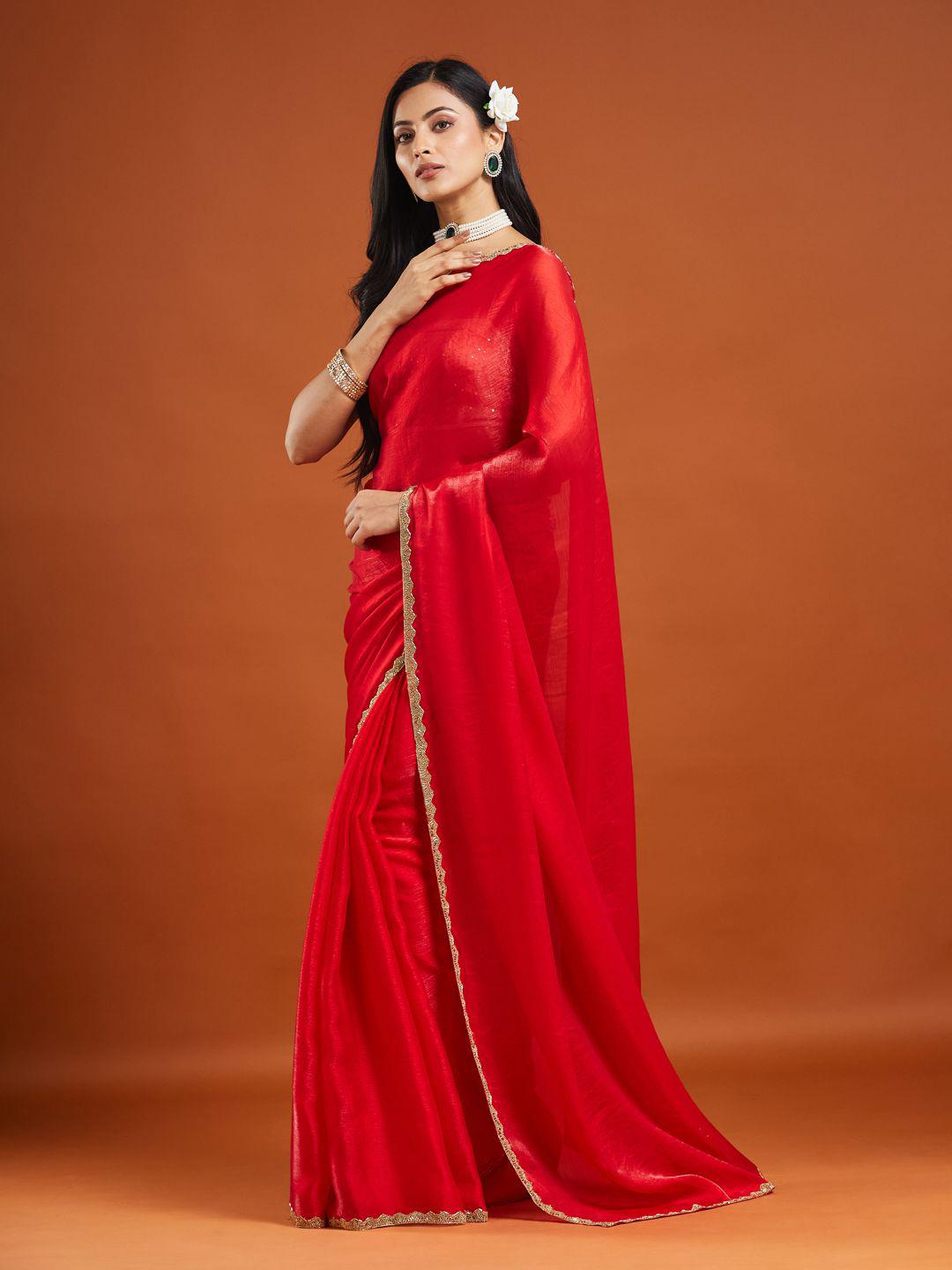 Jimmy Choo Woven Shimmer Saree